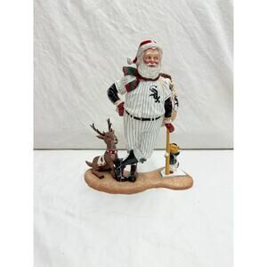 Vintage Chicago White Sox Danbury Mint Santa Claus Figurine Statue 2001 No Box
